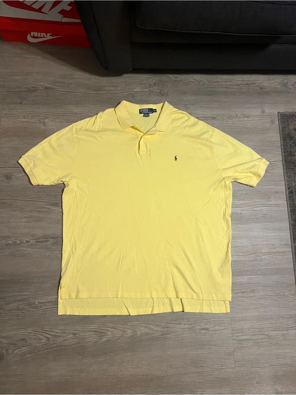 Vintage Polo Ralph Lauren Men’s Polo Yellow Embroidered Size 2XL